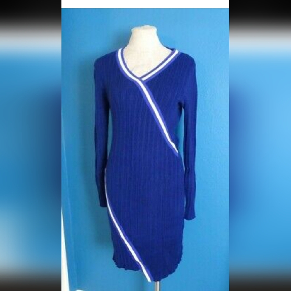 Ava Varsity Stripe Ribbed Dress